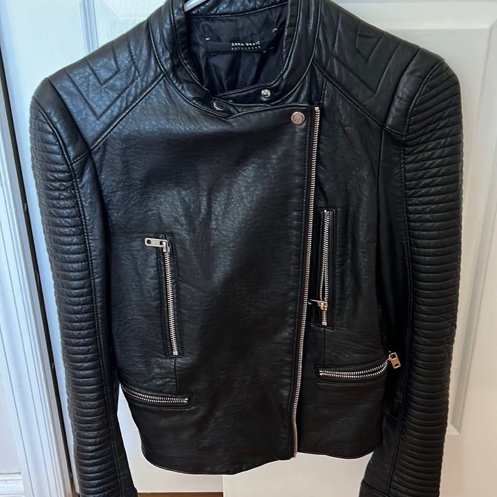 Zara leather jacket